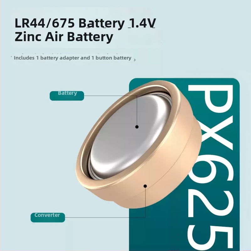 Px625 akukonverter kaamerale – pronks, kaasas 1,5V aku, ühilduv PX625/QL17 Rollei 35 filmikaameraga