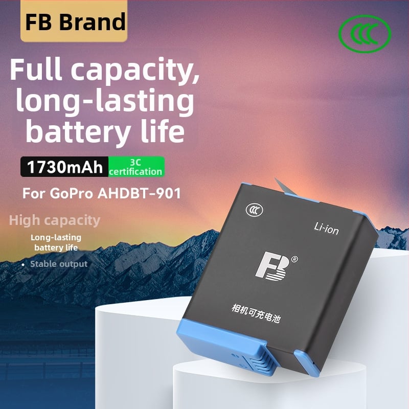 Universaalne GoPro9/GoPro10 liitiumakku – FB/label, kaamera kere kaitse