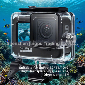 Veekindel korpus tegevkaamerate jaoks — PC materjal, ühilduv GoPro 9/10, keha kaitse ja löögikindlus