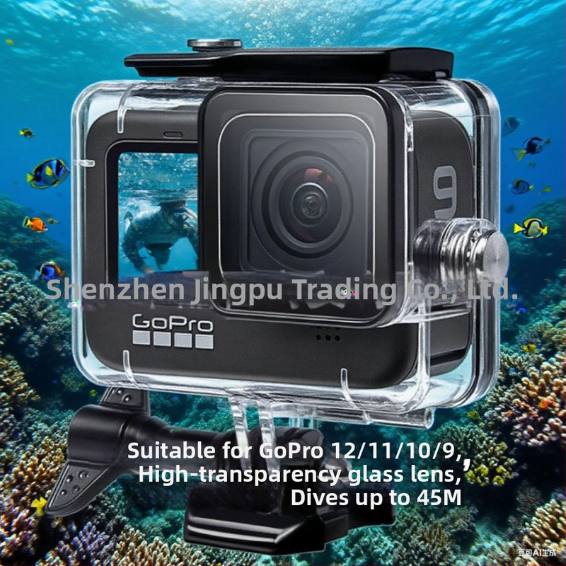 Veekindel korpus tegevkaamerate jaoks — PC materjal, ühilduv GoPro 9/10, keha kaitse ja löögikindlus