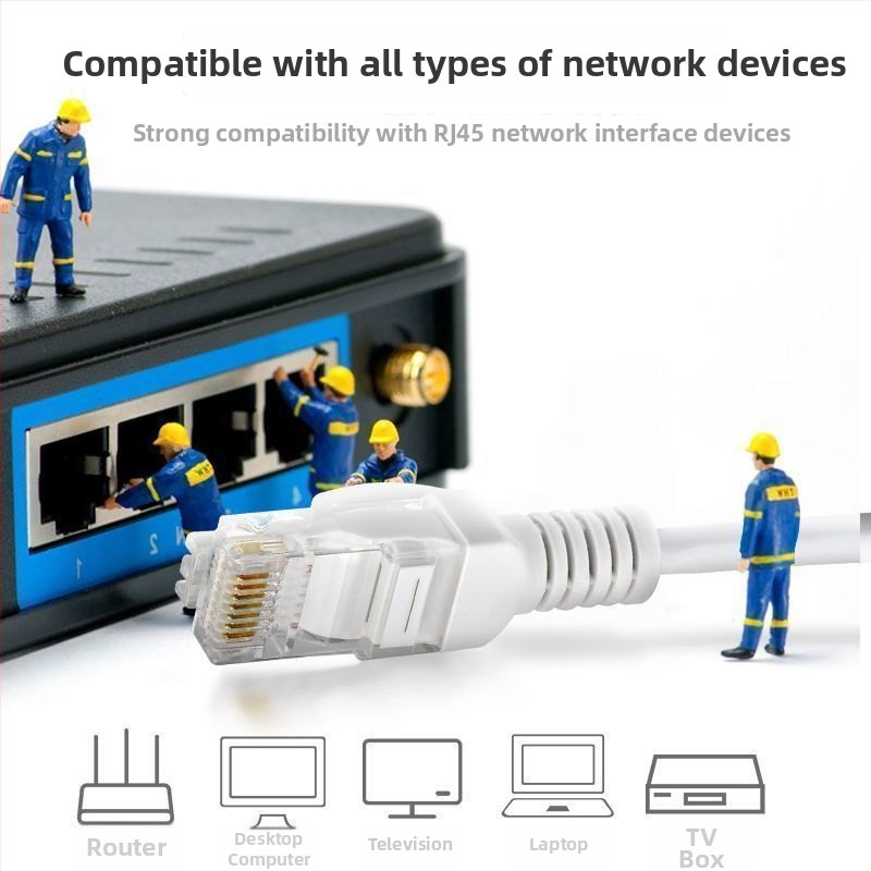 Cat5e Ethernet mrežni kabel za računalo, usmjerivač, set-top box i optički modem (dužine: 1/5/10/20/30/50/70 m)