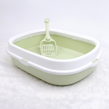 Kutija za mačji pijesak — otporna na prskanje, poluzatvoren dizajn (plastika; šifra 6053; marka Han han le; pakiranje 23 kom.)