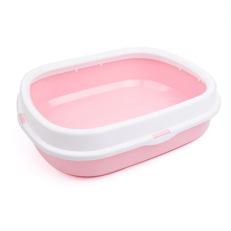 Kutija za mačji pijesak — otporna na prskanje, poluzatvoren dizajn (plastika; šifra 6053; marka Han han le; pakiranje 23 kom.)