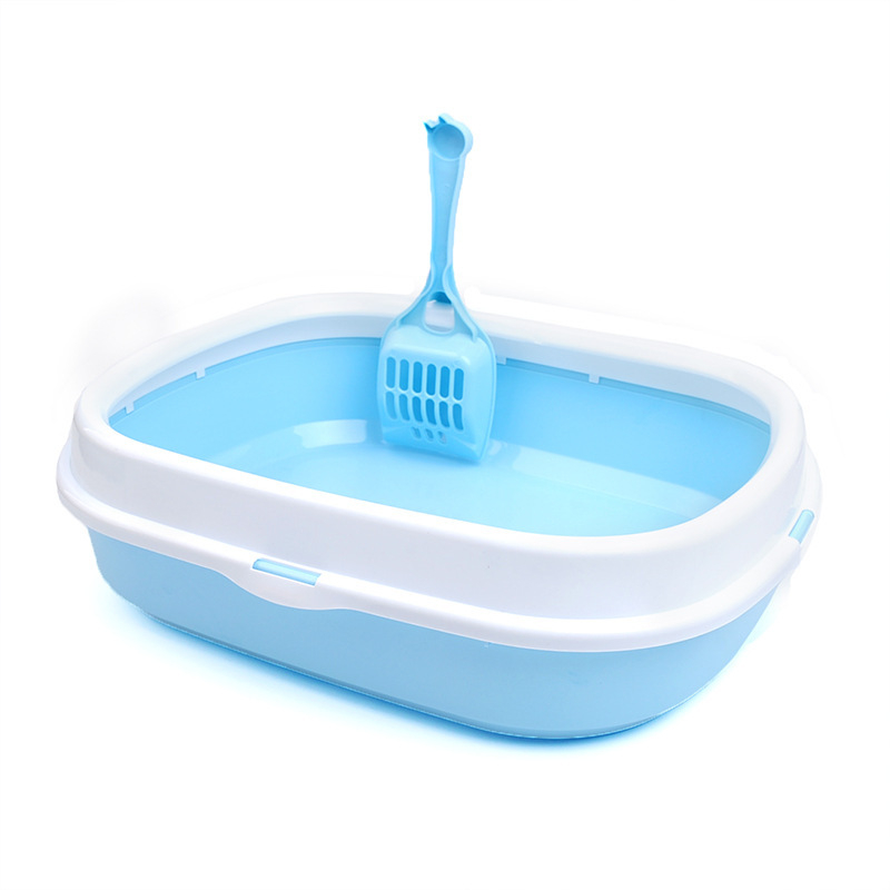 Kutija za mačji pijesak — otporna na prskanje, poluzatvoren dizajn (plastika; šifra 6053; marka Han han le; pakiranje 23 kom.)