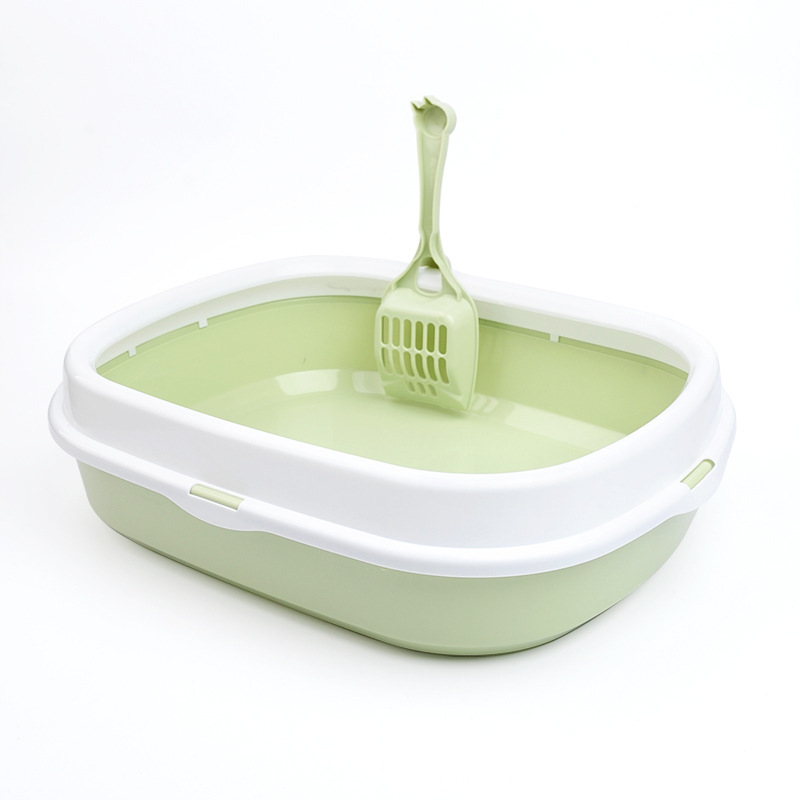 Kutija za mačji pijesak — otporna na prskanje, poluzatvoren dizajn (plastika; šifra 6053; marka Han han le; pakiranje 23 kom.)