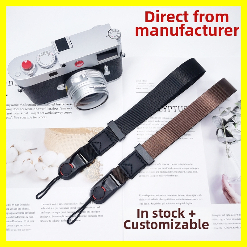 Kamera riešo diržas su greito atleidimo sagtimi, Tuoda TD8085, nailonas + mikropluošto oda, didžiausia apkrova 10 kg, reguliuojamas ilgis