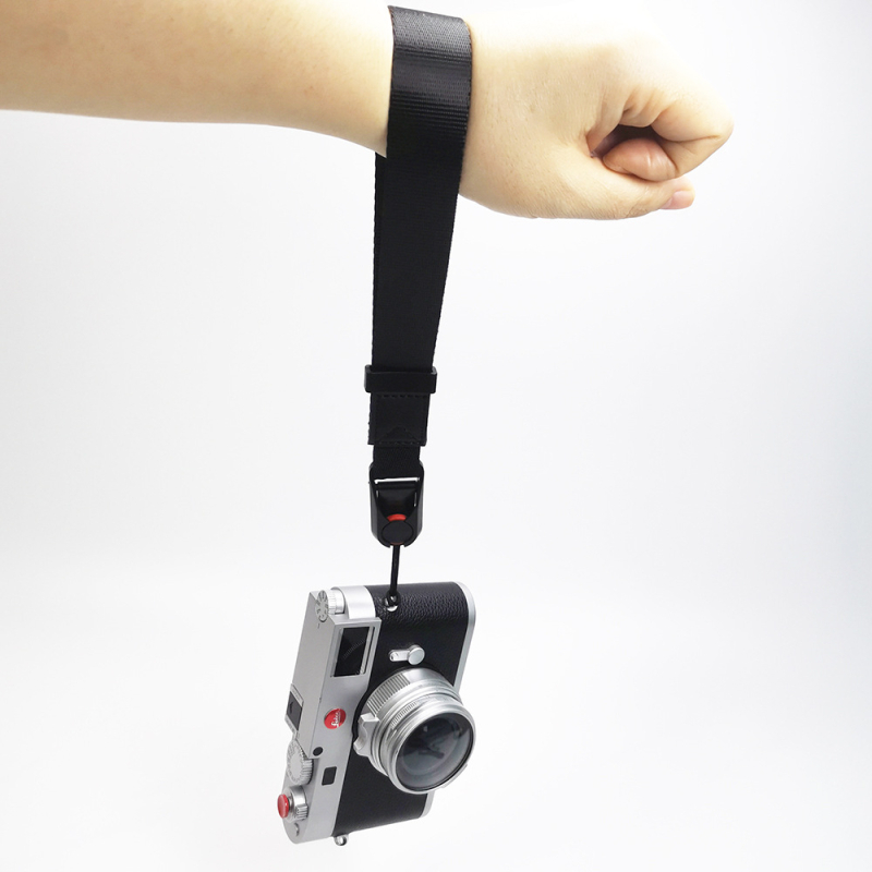 Kamera riešo diržas su greito atleidimo sagtimi, Tuoda TD8085, nailonas + mikropluošto oda, didžiausia apkrova 10 kg, reguliuojamas ilgis