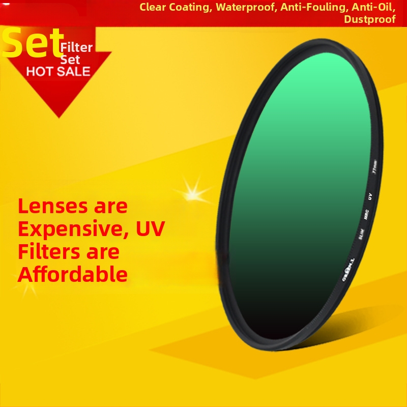 DSLR UV filter od GREE N.L – viacvrstvový povlak, OEM spracovanie, kompatibilné so zrkadlovkou