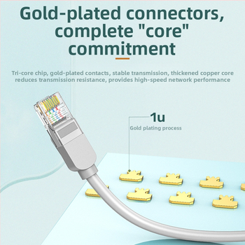 Jasoz/Justen E120 Cat5e RJ-45 unutarnji mrežni kabel s prepletenim parom, Copper-Clad Aluminum, 100Mbps