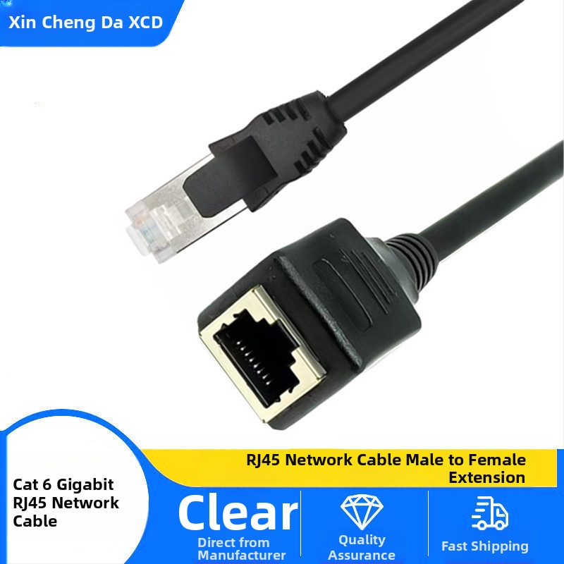 RJ45 tīkla kabeļa pagarinājums — vara vadītājs, vītā pāra, gigabits, iekšējai lietošanai, saderīgs ar maršrutētāju