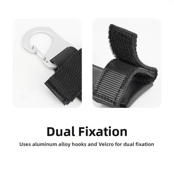 XPQ-2 Greito pakabinimo sagtis fotoaparato krepšeliui ir kuprinai – aliuminio lydinys, jaučio oda ir nailonas