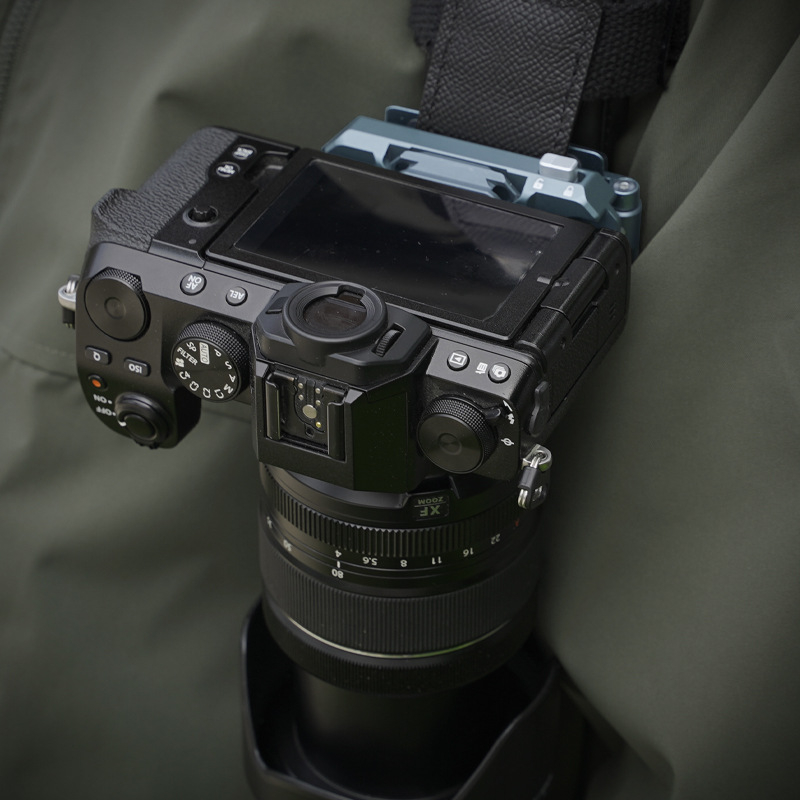 XPQ-2 Brza spojna kopča za torbu za fotoaparat i ruksak – aluminijska legura, kravlja koža i najlon