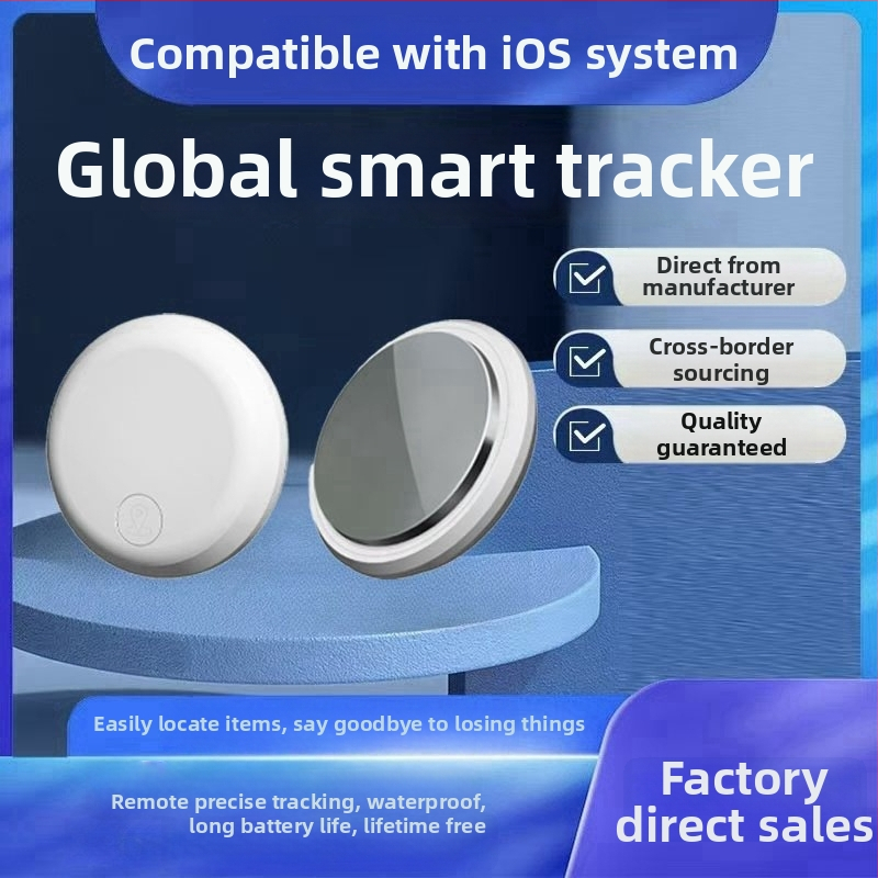 AK28 Airtag stilā anti-zaudēšanas izsekošanas ierīce vecāka gadagājuma cilvēkiem, bērniem, automašīnām un mājdzīvniekiem; saderīga ar iOS, MFI sertifikāts; 240 mAh akumulators; svars 7 g; globālā kartes navigācija