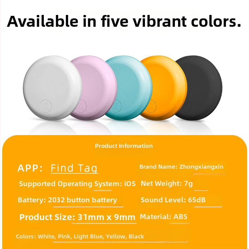 AK28 Airtag stilā anti-zaudēšanas izsekošanas ierīce vecāka gadagājuma cilvēkiem, bērniem, automašīnām un mājdzīvniekiem; saderīga ar iOS, MFI sertifikāts; 240 mAh akumulators; svars 7 g; globālā kartes navigācija