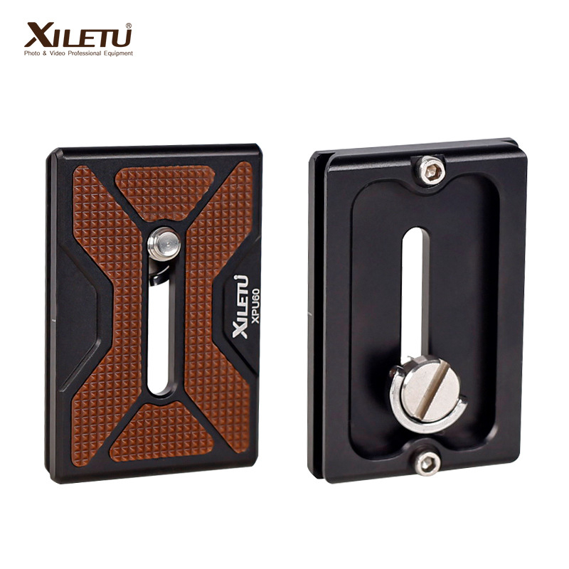 Xiletu XPU-60 Ploča za brzo oslobađanje, aluminijska legura, univerzalna kamera, kompatibilna s glavom stativa