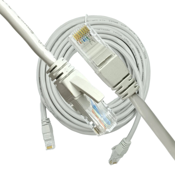 CAT6 Ethernet kabelis, RJ-45 savienojums, savīts pāris, gigabitu ātrums, Copper Clad Aluminum