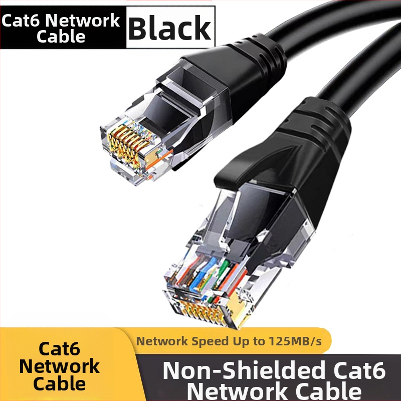 Cat6 tīkla kabelis, RJ-45 savienotājs, vara pārklāta ar alumīniju, gigabita ātrums, krustoti pāri, maršrutētājam