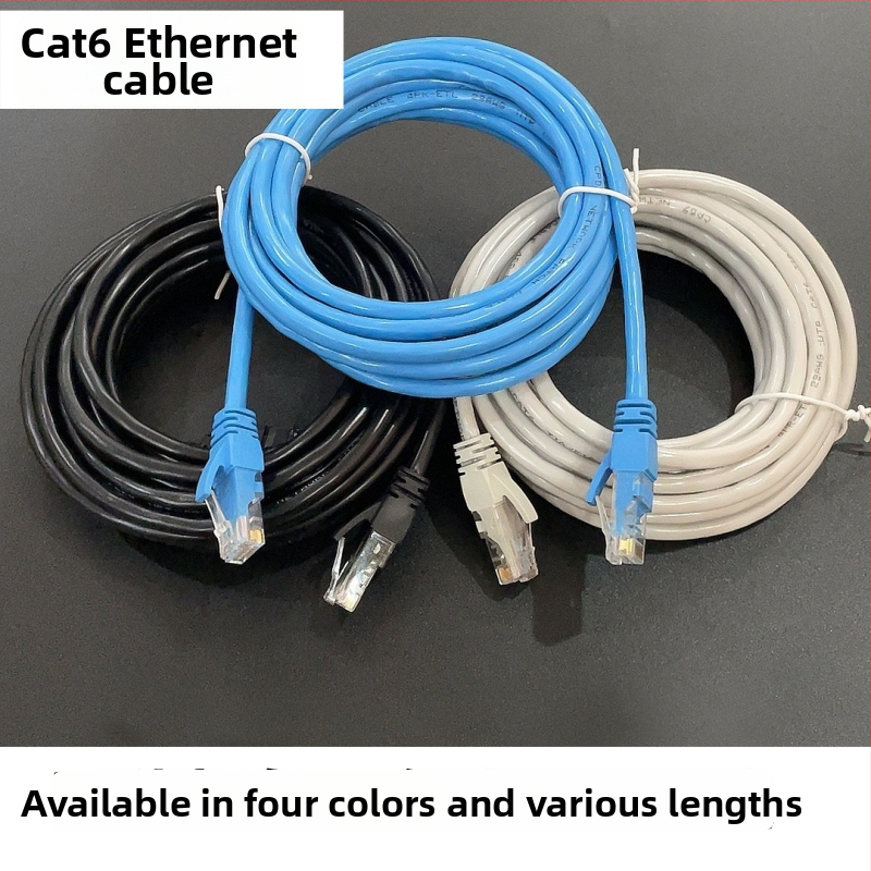 Cat6 tīkla kabelis, RJ-45 savienotājs, vara pārklāta ar alumīniju, gigabita ātrums, krustoti pāri, maršrutētājam