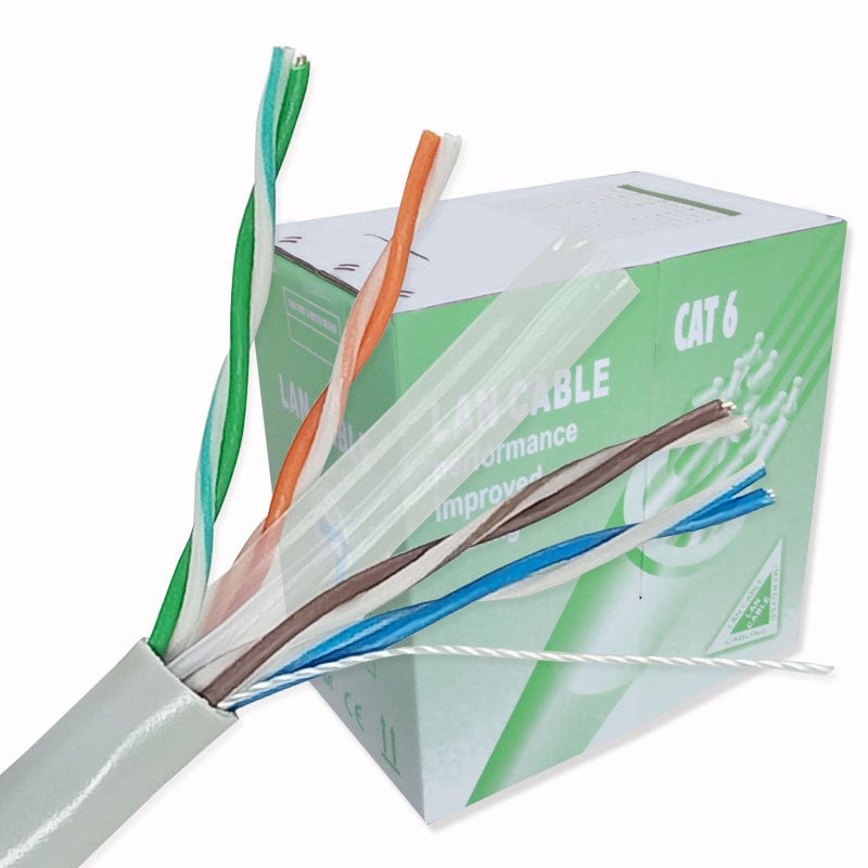 Cat6 UTP mrežni kabel, bakarom obložen (CCA), 4 para, vodič 0,5 mm, Model C600