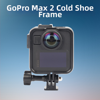 GoPro Max2 Plastne Laiendusrāmis ar Aizsargkarkasu un Külm Kinga Pamatne — 34 g, Iekļauts rāmis un skrūvju pamatne