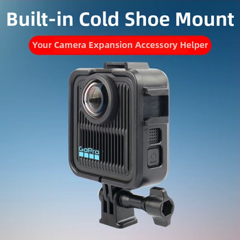 GoPro Max2 Plastne Laiendusrāmis ar Aizsargkarkasu un Külm Kinga Pamatne — 34 g, Iekļauts rāmis un skrūvju pamatne