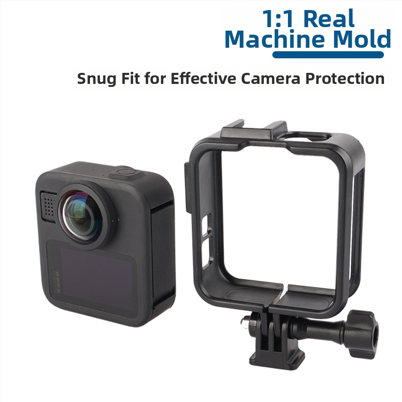 GoPro Max2 Plastne Laiendusrāmis ar Aizsargkarkasu un Külm Kinga Pamatne — 34 g, Iekļauts rāmis un skrūvju pamatne