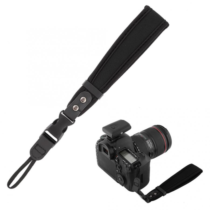 Kaiš za zapešće kamere – prirodna koža, kompatibilan s DSLR i kamerama bez ogledala, prilagodljiv