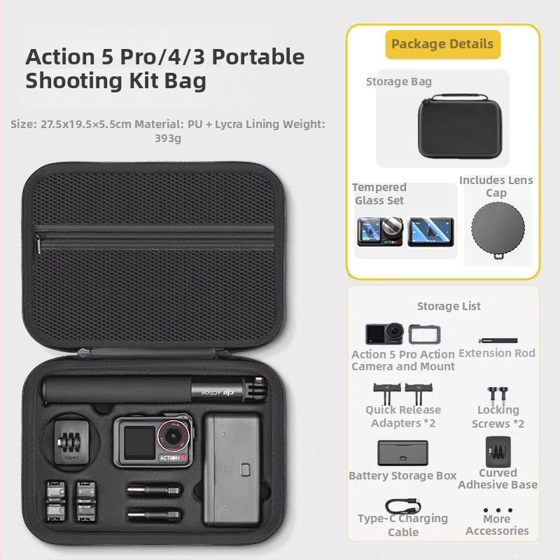 EVA futrola za DJI Action 5 Pro/4/3 s zaštitom od pada