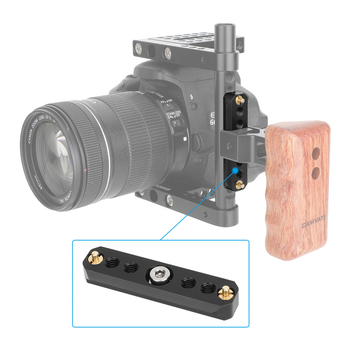 Aluminijska klizna šina 1/4 za SLR kameru u kućištu s ručkom, NATO dodatak, model C3595, aluminijska legura, 40 g