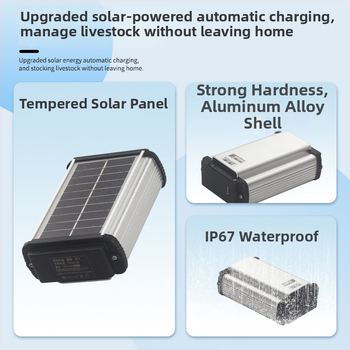 GPS tracker za stoku – 4G, solarno napajanje, IP68, GPS+WiFi antena, alarm za ogradu i mobilni alarm