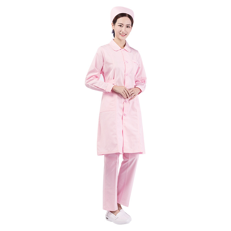 Nomate Uniformă medicală unisex, set cu mâneci lungi, amestec bumbac-poliester, rezistent la temperaturi înalte, toamna 2025