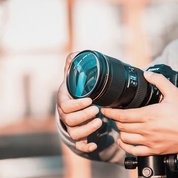 DSLR fényképezőgéphez fractál szűrő háromszög-prizmával, split-image tükör, modell FF022