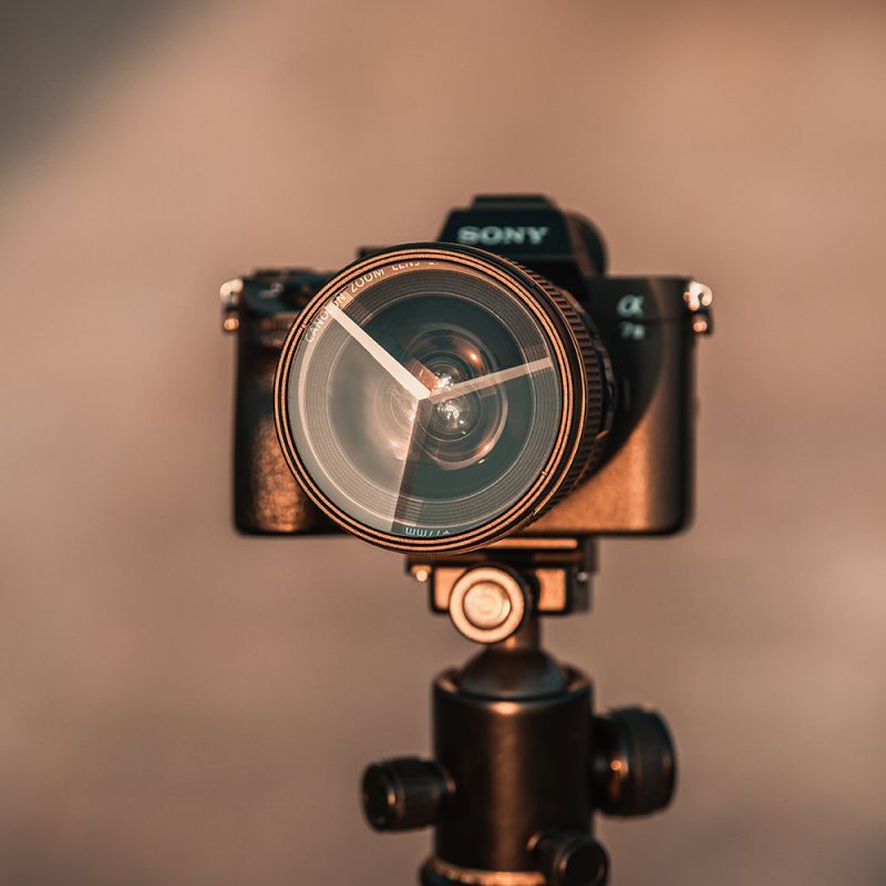 DSLR fényképezőgéphez fractál szűrő háromszög-prizmával, split-image tükör, modell FF022