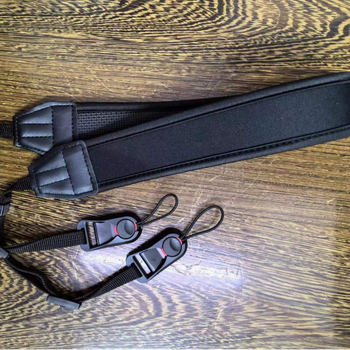 Fotoaparato peties dirželis Sangu, mikroelastinis poliesteris/plastikas, reguliuojamas ilgis, keliamoji našta virš 40 kg, tinka mikro vienetams ir SLR fotoaparatams