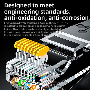 Cat6 tīkla kabelis RJ-45, 1000 Mbps, vītots pāris, PVC apvalks