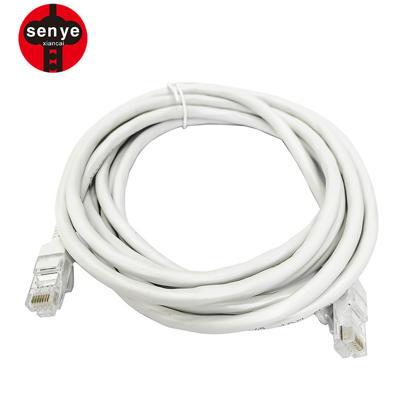 Cat6 tīkla kabelis ar Twisted Pair, ar RJ-45 savienotājiem, nesargi, 1 Gbps, alumīnija-magnija vadītājs, vilkšanas izturība 1000 N