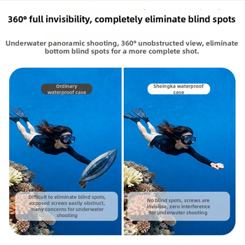 Vandeniui atsparus korpusas DJI Osmo 360 veiksmo kamerai, CNC apdorotos PC korpusos, lauko naudojimui