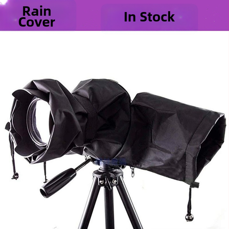 DSLR lietaus gaubtas vidutinio teleobjektyvo objektyvui, nailonas atsparus vandeniui, suderinamas su Canon 5D III, Nikon D800 ir kitais panašiais korpusais
