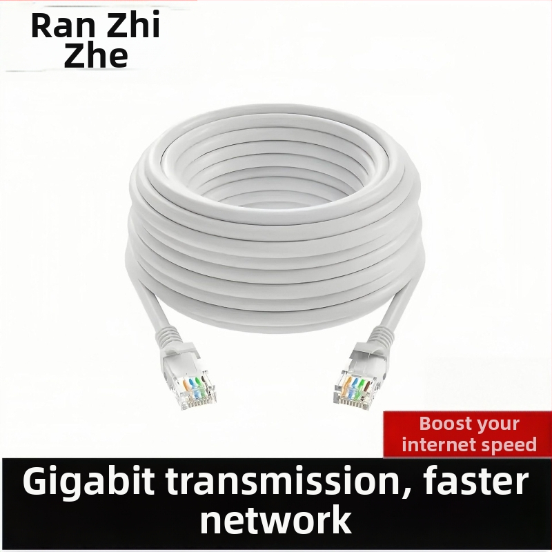 Cat6e Ethernet kabelis, 8 vadus, RJ-45, Gigabita ātrums (sasietais pāris)
