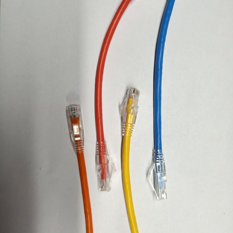 Category 6 Gigabit Ethernet Patch kabelis ar dubultu savienotāju, tīrs varš