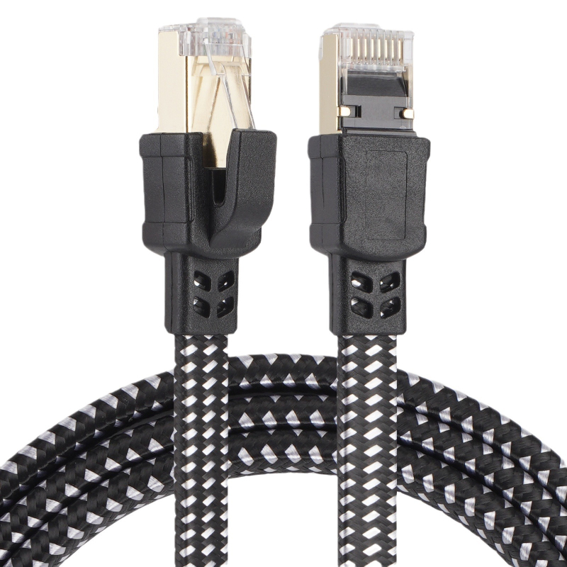 Kabel Category 8 pleteni plosnati Ethernet, RJ45, 40Gbps, 2000MHz, čisti bakar