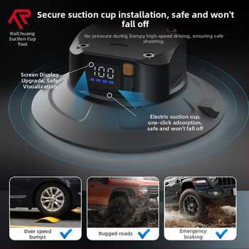 Bază de ventuză electrică personalizată pentru camera de acțiune GoPro — ABS + cauciuc, impermeabilă, absorbție de șocuri, imprimare logo