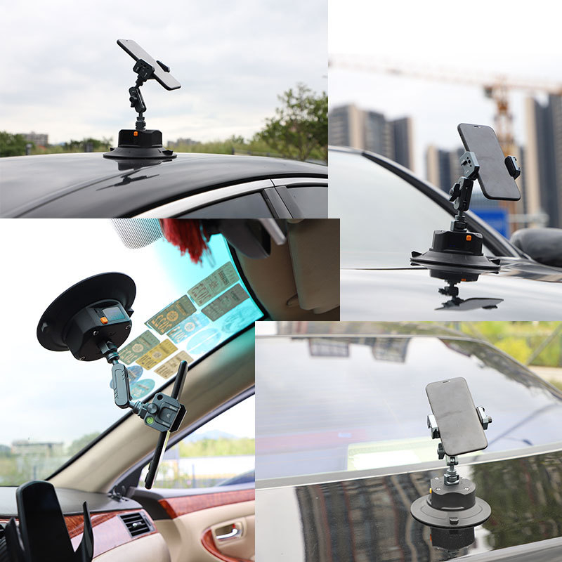 Bază de ventuză electrică personalizată pentru camera de acțiune GoPro — ABS + cauciuc, impermeabilă, absorbție de șocuri, imprimare logo