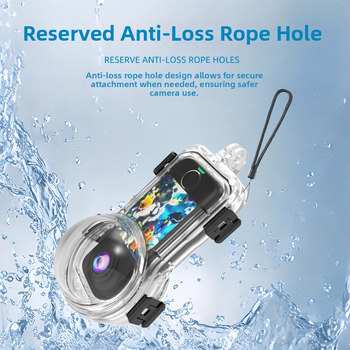 Insta360 X4 Air visiškai nematomas povandeninis korpusas | medžiaga PC | paviršiaus apdorojimas liejimo metodu | suderinama su Insta360 X4 Air