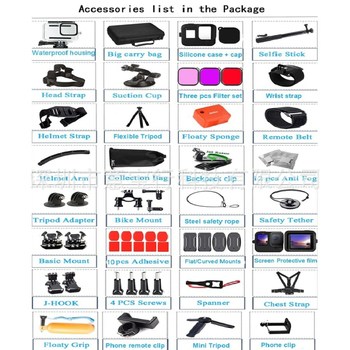 Σετ εξαρτημάτων GoPro Hero 9–13 | υλικό: πλαστικό και κράμα | Συμβατότητα: GoPro Hero 9–13