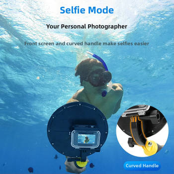 TELESIN Ochranný vodotesný kryt pre DJI Action4/3 – puzdro z PC a akrylu, model AGDY76