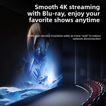 Cat6 Ethernet kabelis maršrutētājam, zeltīti kontakti, 1000 Mbps, 1 m garums, iekšējai lietošanai