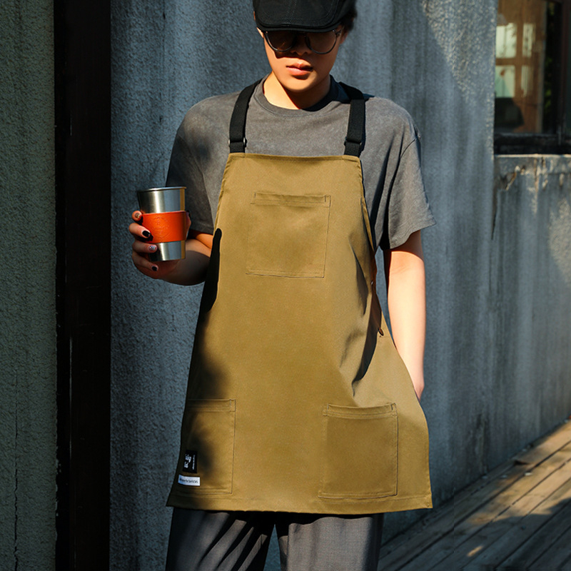 Bez rukava fartuk za ugostiteljstvo, otporan na mrlje, poliester, korejskog stila