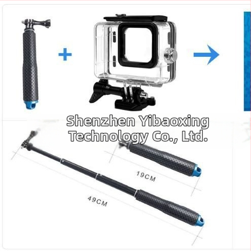 GoPro 9/10/11/12 príslušenstvo sada, 54-in-1, vodotesný kryt, silikónové púzdro, selfie tyč, filtre, hrudný pás