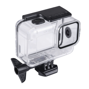 Vodootporna kutija za GoPro Hero 9–13 s gumbima; Materijal: PC + kaljeno staklo; Model: A-GP9-WC-R; Mogućnost prilagođenog logotipa